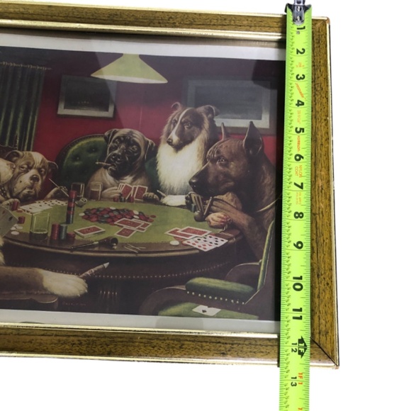 Bold Bluff Dogs Playing Poker Framed Art Print Wall Decor | Man Cave Home Accent - Picture 13 of 13